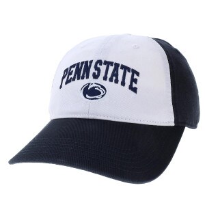 navy hat white front panels with embroidered Penn State above Athletic Logo